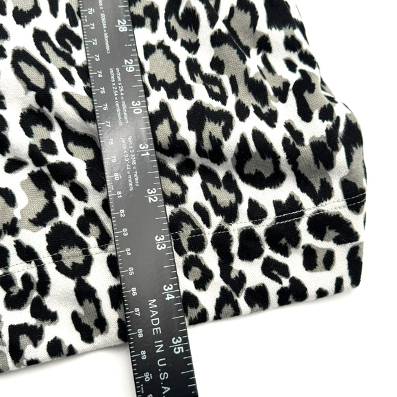 BLUE‎ LIFE Women's S/M White Leopard Print Robe Belted Soft Thick Made in USA - Picture 9 of 9